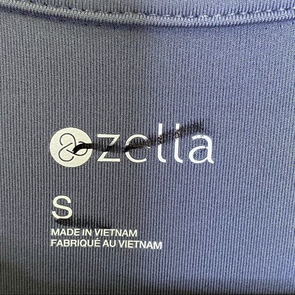 Zella stretch long sleeve zip up jacket blue/grey - Picture 6 of 6